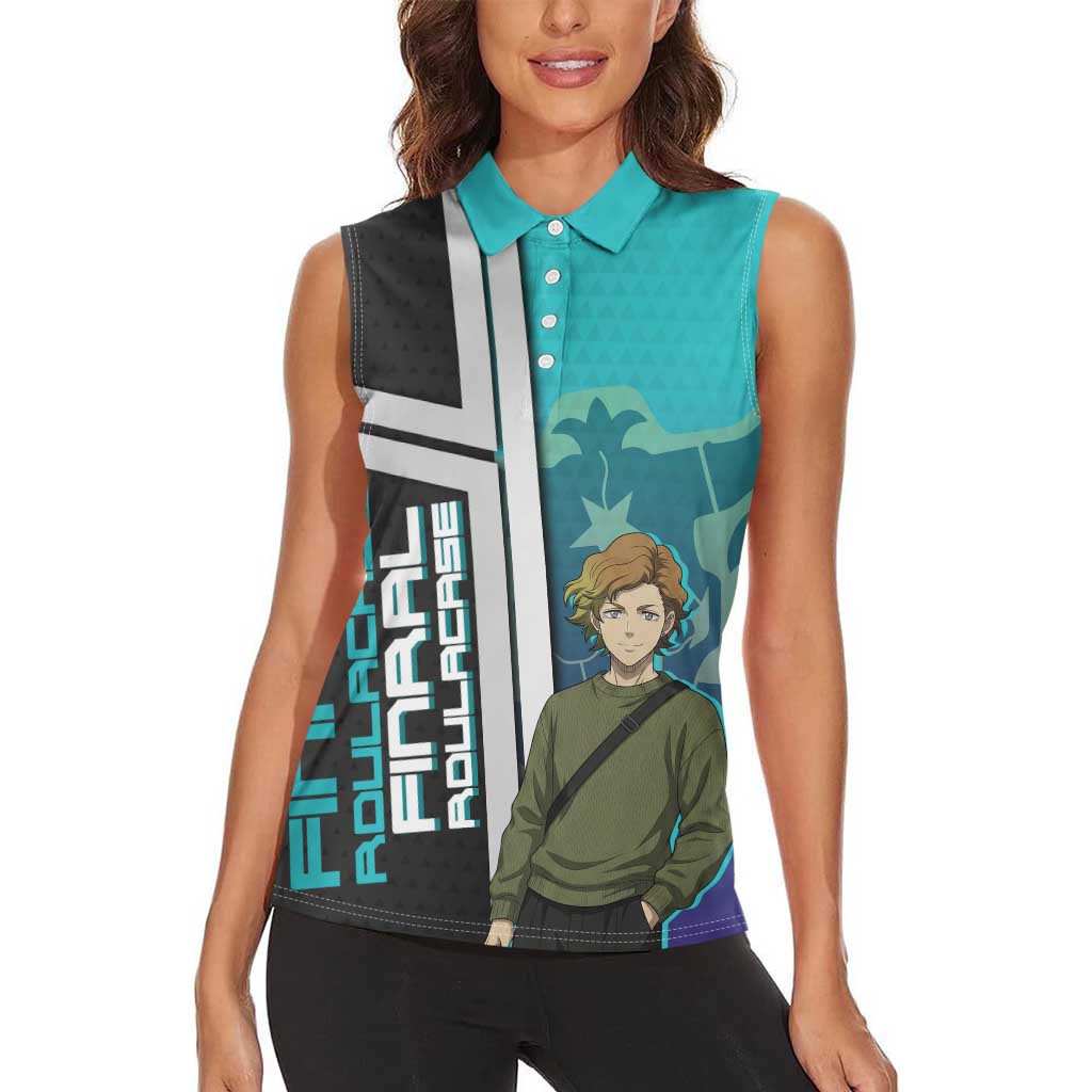 Black Clover Finral Roulacase Women Sleeveless Polo Shirt Anime Illustration Style