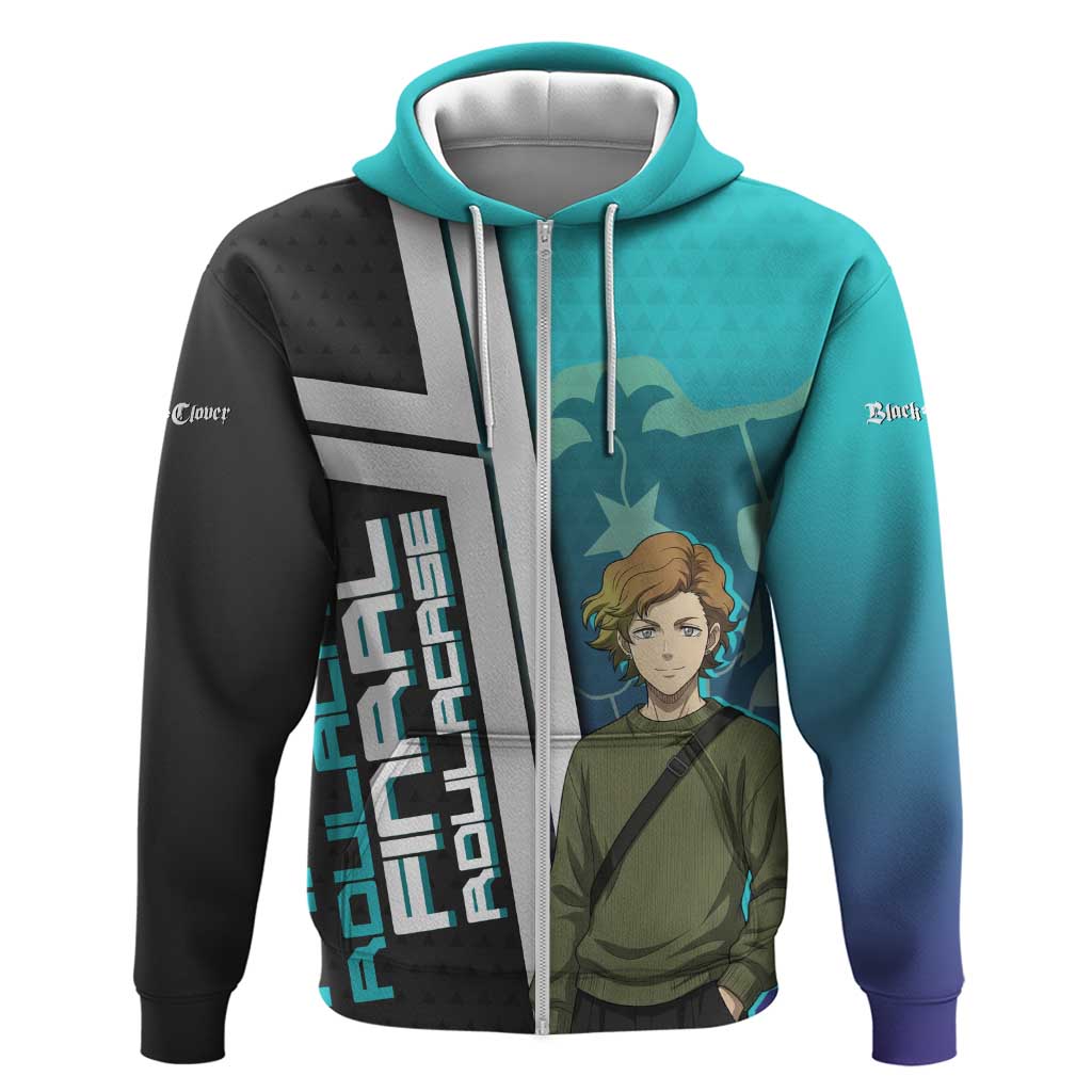 Black Clover Finral Roulacase Zip Hoodie Anime Illustration Style