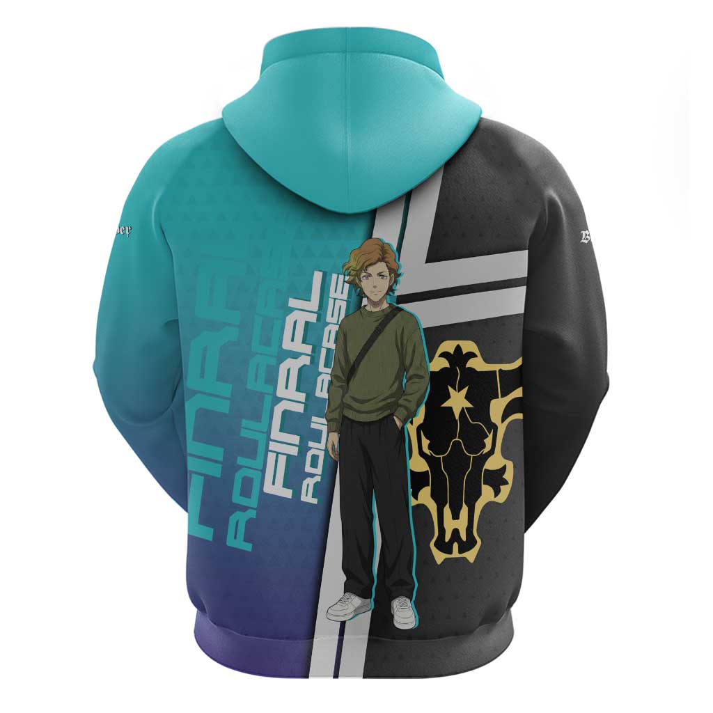 Black Clover Finral Roulacase Zip Hoodie Anime Illustration Style