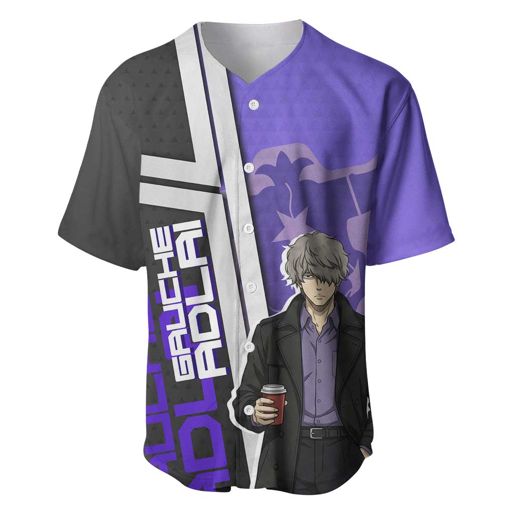 Black Clover Gauche Adlai Baseball Jersey Anime Illustration Style