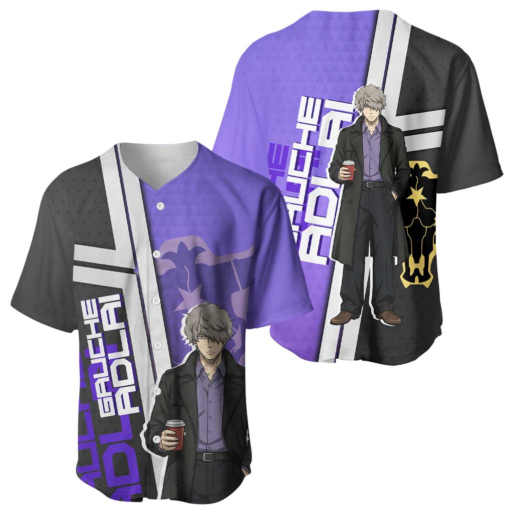 Black Clover Gauche Adlai Baseball Jersey Anime Illustration Style