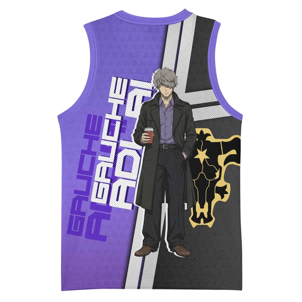 Black Clover Gauche Adlai Basketball Jersey Anime Illustration Style