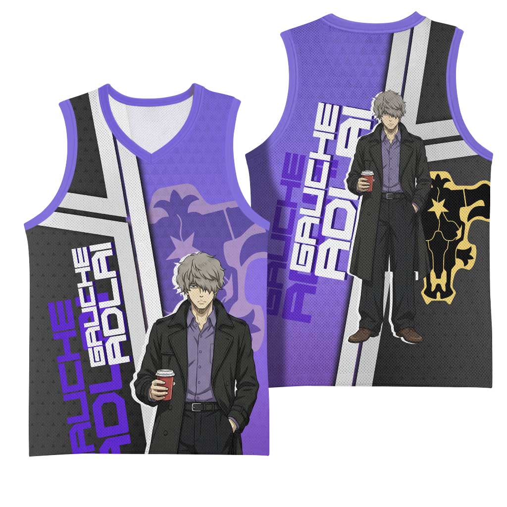 Black Clover Gauche Adlai Basketball Jersey Anime Illustration Style