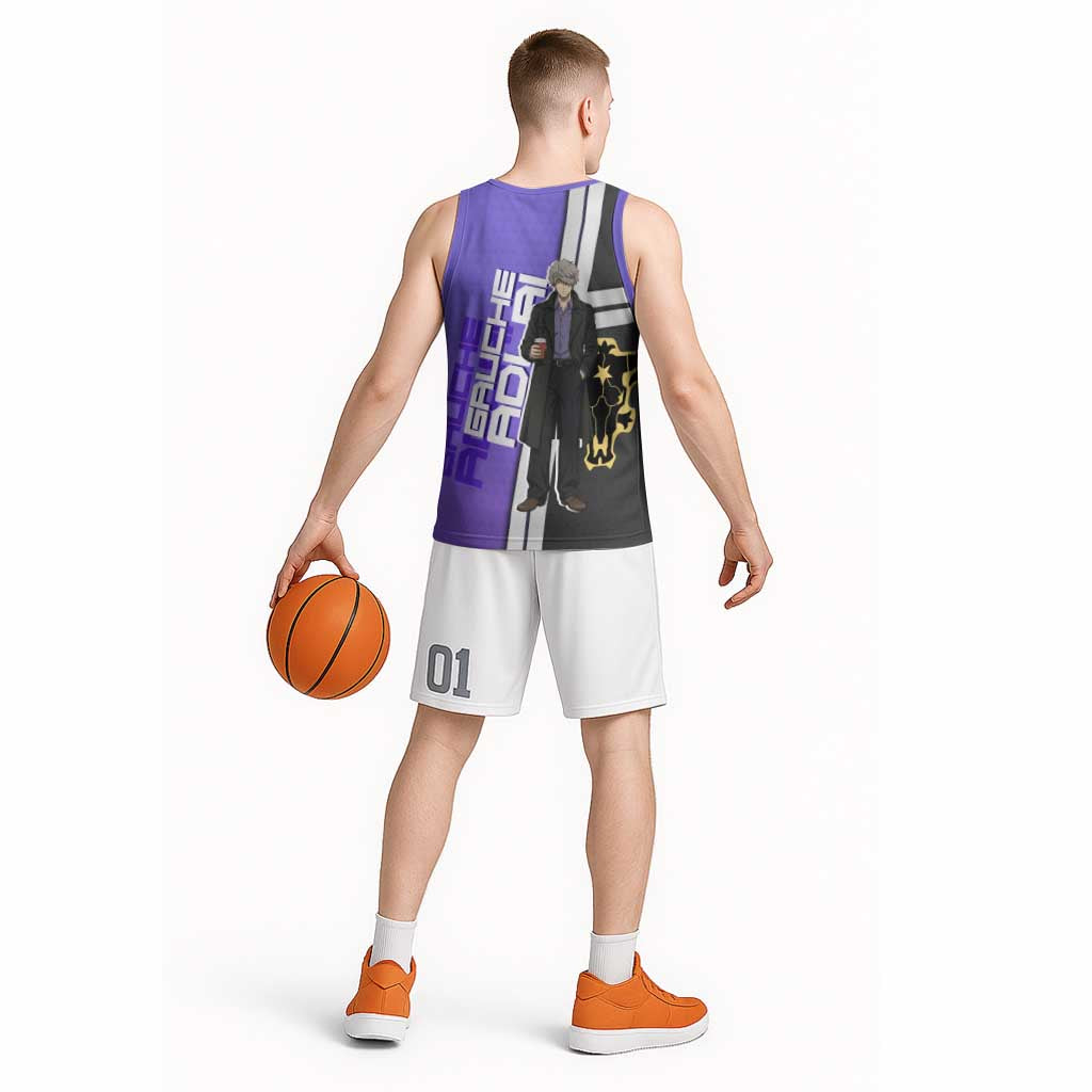 Black Clover Gauche Adlai Basketball Jersey Anime Illustration Style