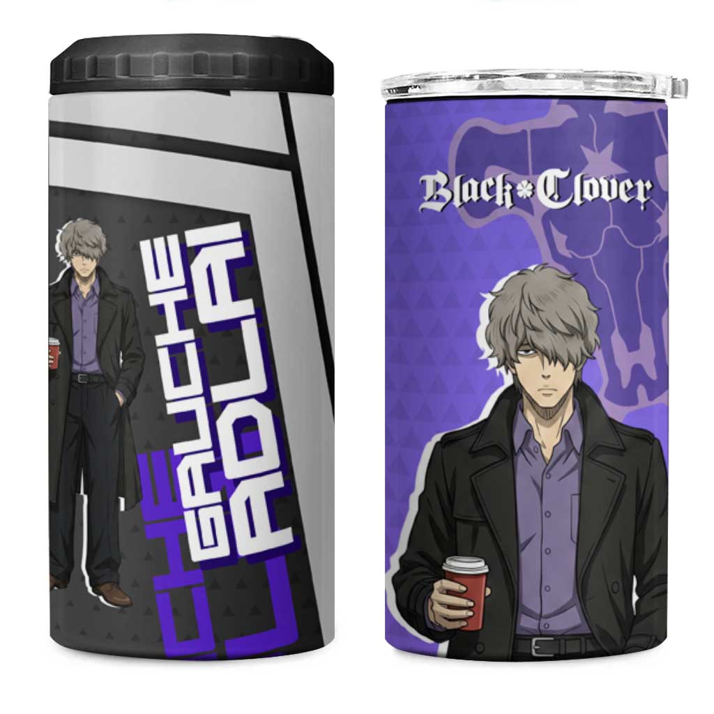 Black Clover Gauche Adlai 4 in 1 Can Cooler Tumbler Anime Illustration Style
