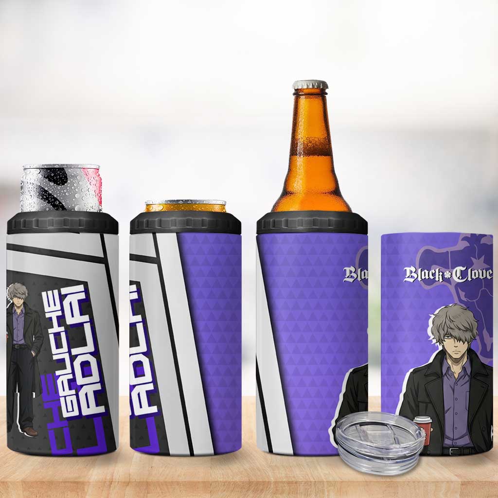 Black Clover Gauche Adlai 4 in 1 Can Cooler Tumbler Anime Illustration Style