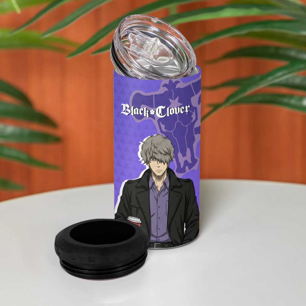 Black Clover Gauche Adlai 4 in 1 Can Cooler Tumbler Anime Illustration Style