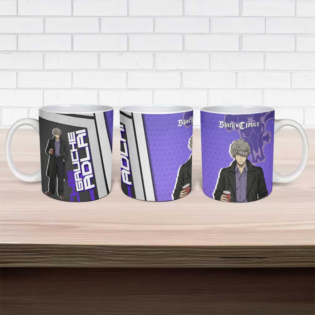 Black Clover Gauche Adlai Ceramic Mug Anime Illustration Style