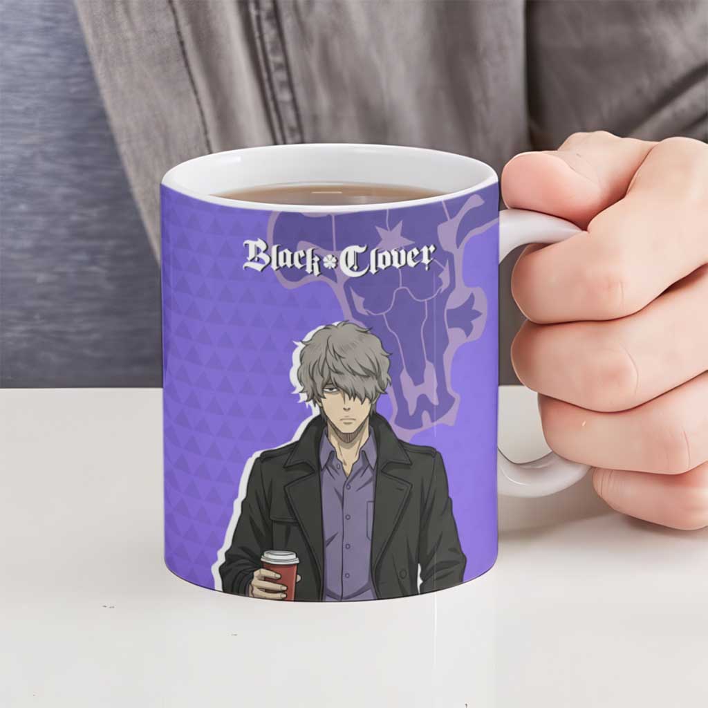 Black Clover Gauche Adlai Ceramic Mug Anime Illustration Style