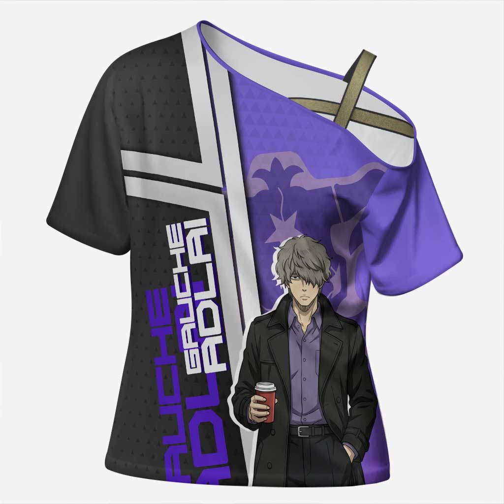 Black Clover Gauche Adlai Cross Shoulder Shirt Anime Illustration Style