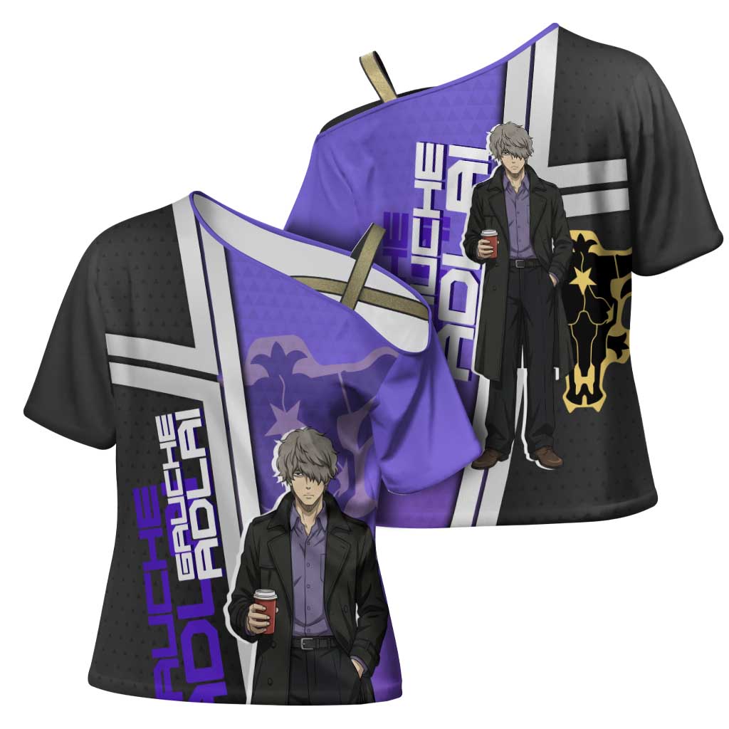 Black Clover Gauche Adlai Cross Shoulder Shirt Anime Illustration Style