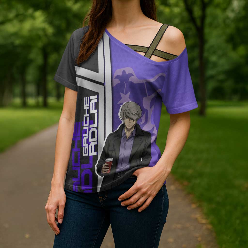 Black Clover Gauche Adlai Cross Shoulder Shirt Anime Illustration Style