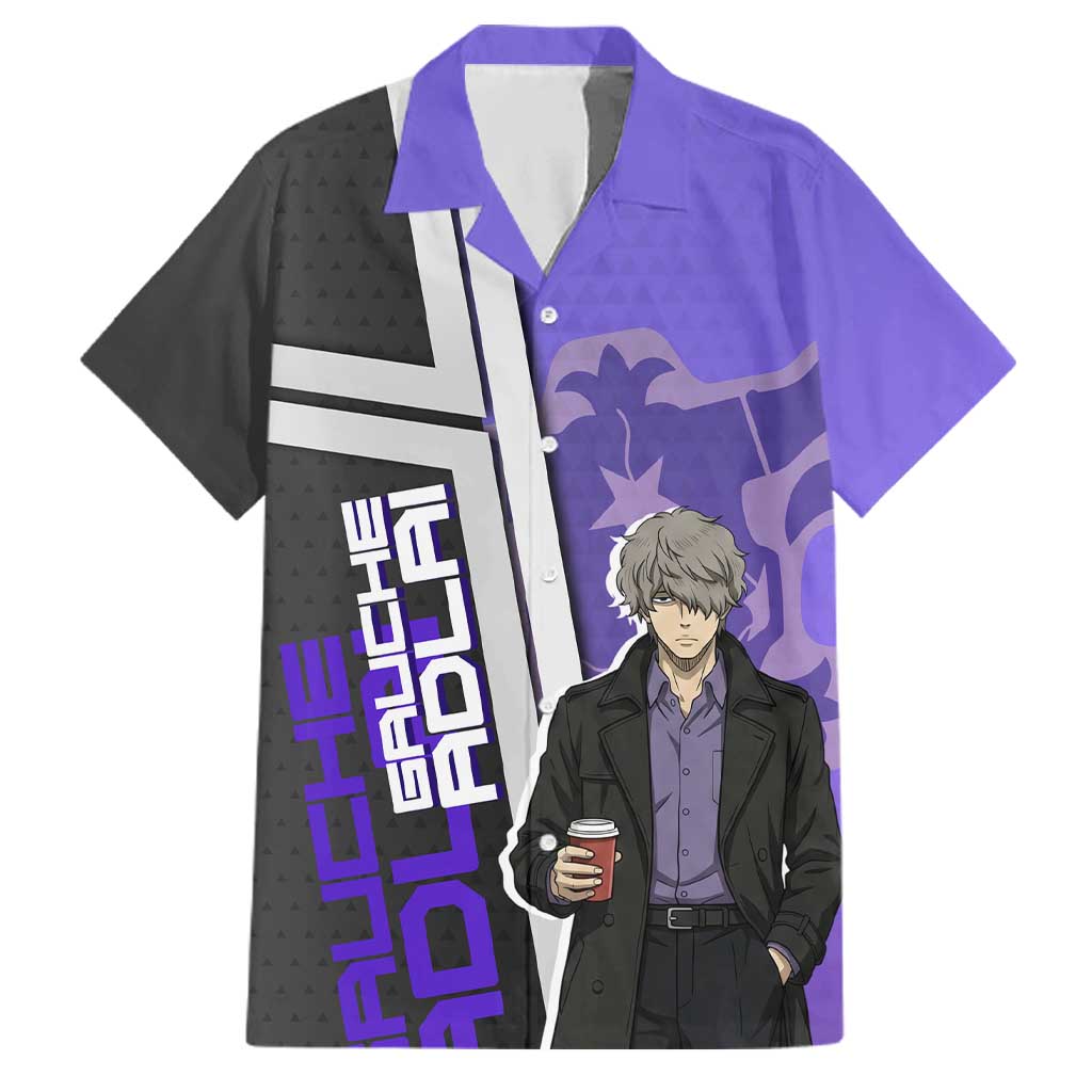 Black Clover Gauche Adlai Family Matching Tank Maxi Dress and Hawaiian Shirt Anime Illustration Style