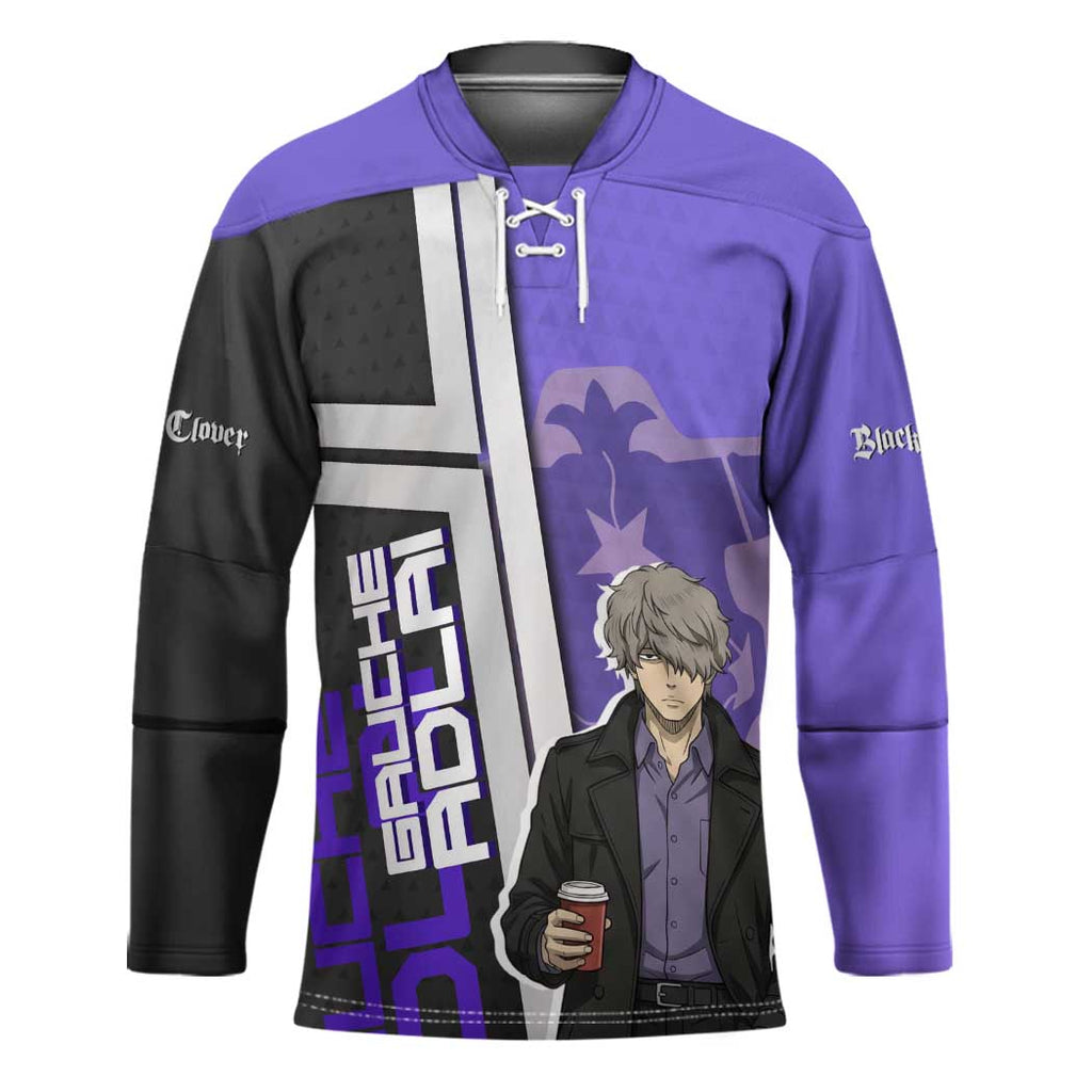 Black Clover Gauche Adlai Hockey Jersey Anime Illustration Style