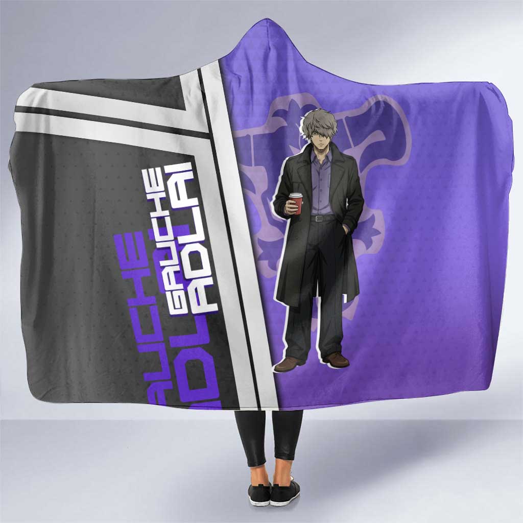Black Clover Gauche Adlai Hooded Blanket Anime Illustration Style