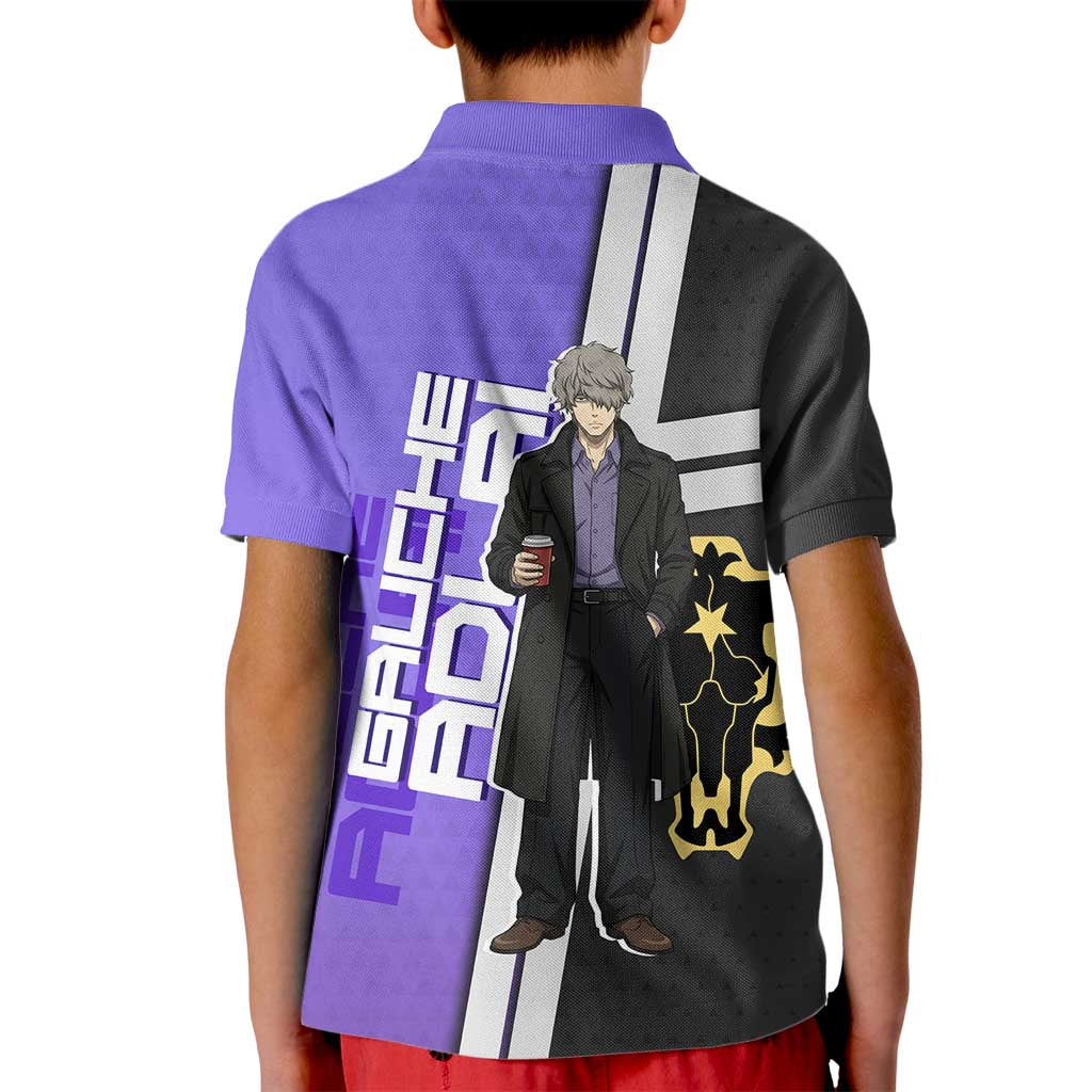 Black Clover Gauche Adlai Kid Polo Shirt Anime Illustration Style
