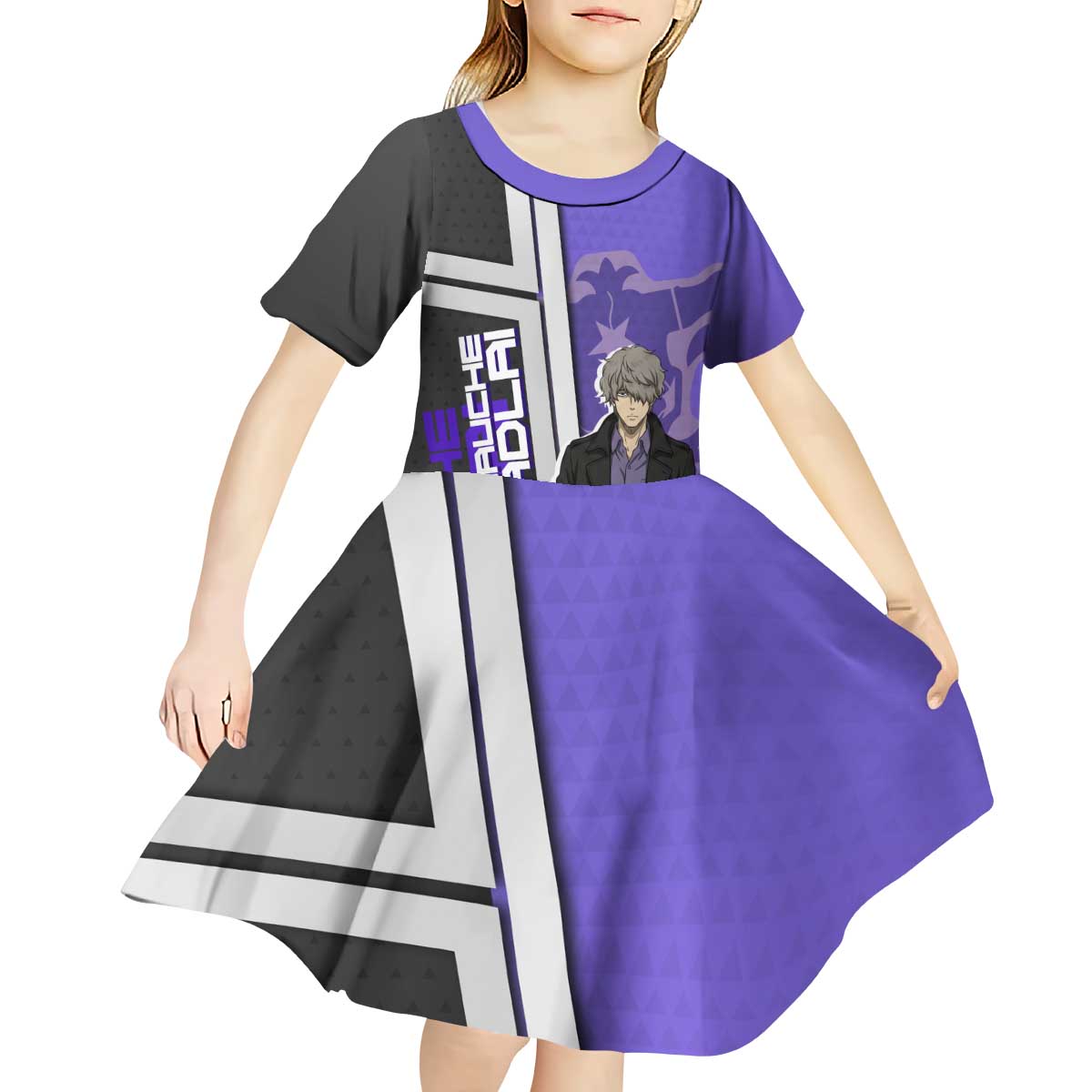 Black Clover Gauche Adlai Kid Short Sleeve Dress Anime Illustration Style