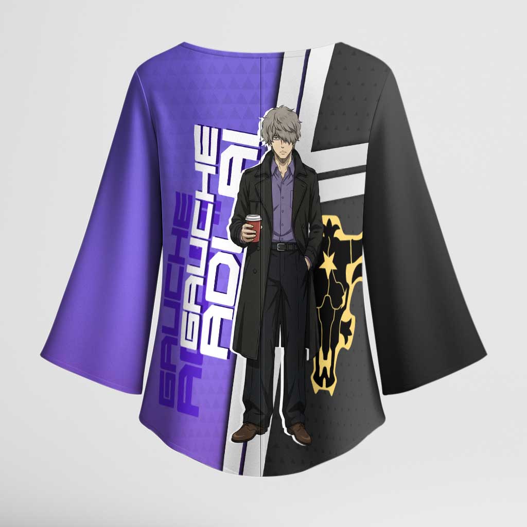 Black Clover Gauche Adlai Kimono Sleeve Blouse Anime Illustration Style