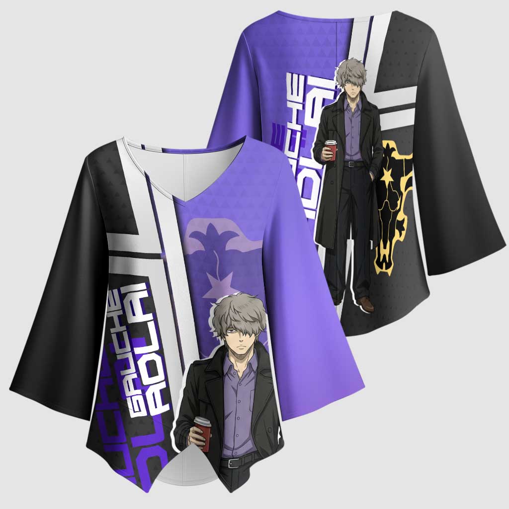 Black Clover Gauche Adlai Kimono Sleeve Blouse Anime Illustration Style