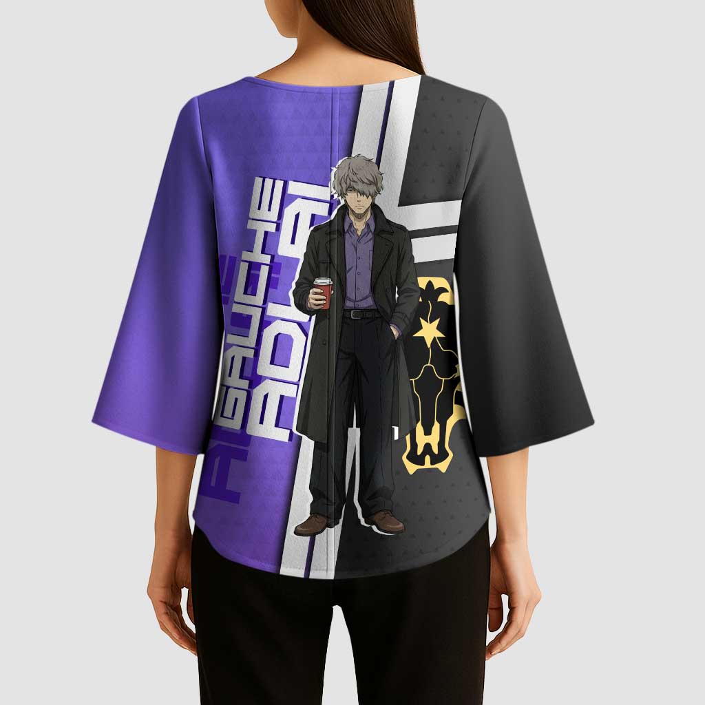 Black Clover Gauche Adlai Kimono Sleeve Blouse Anime Illustration Style