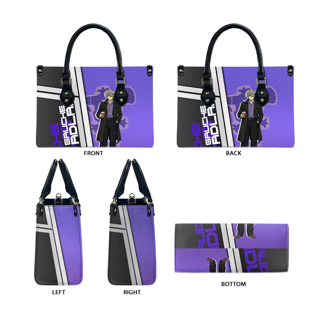 Black Clover Gauche Adlai Leather Bag Anime Illustration Style