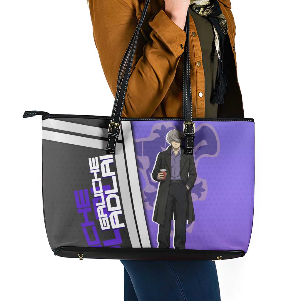 Black Clover Gauche Adlai Leather Tote Bag Anime Illustration Style
