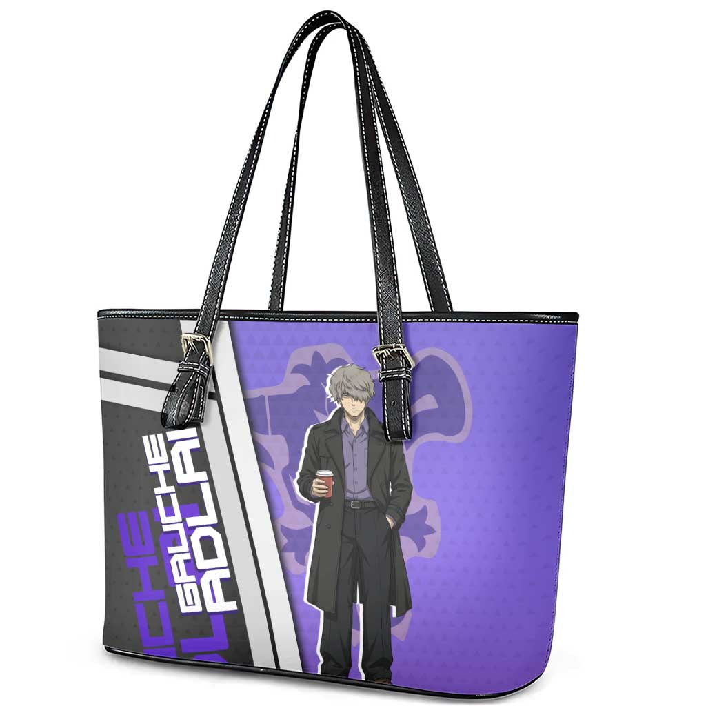 Black Clover Gauche Adlai Leather Tote Bag Anime Illustration Style