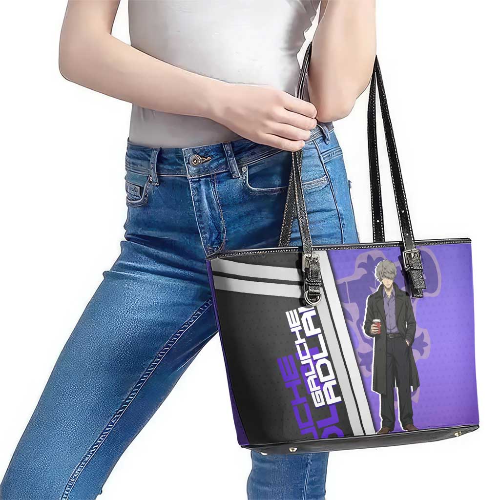 Black Clover Gauche Adlai Leather Tote Bag Anime Illustration Style