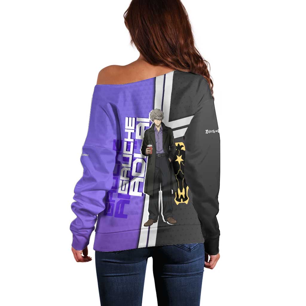 Black Clover Gauche Adlai Off Shoulder Sweater Anime Illustration Style
