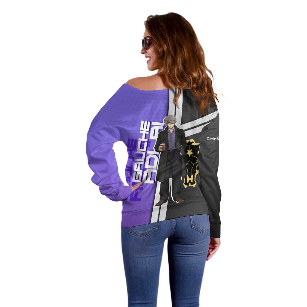 Black Clover Gauche Adlai Off Shoulder Sweater Anime Illustration Style