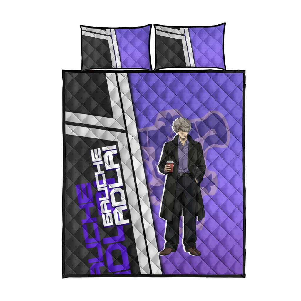 Black Clover Gauche Adlai Quilt Bed Set Anime Illustration Style