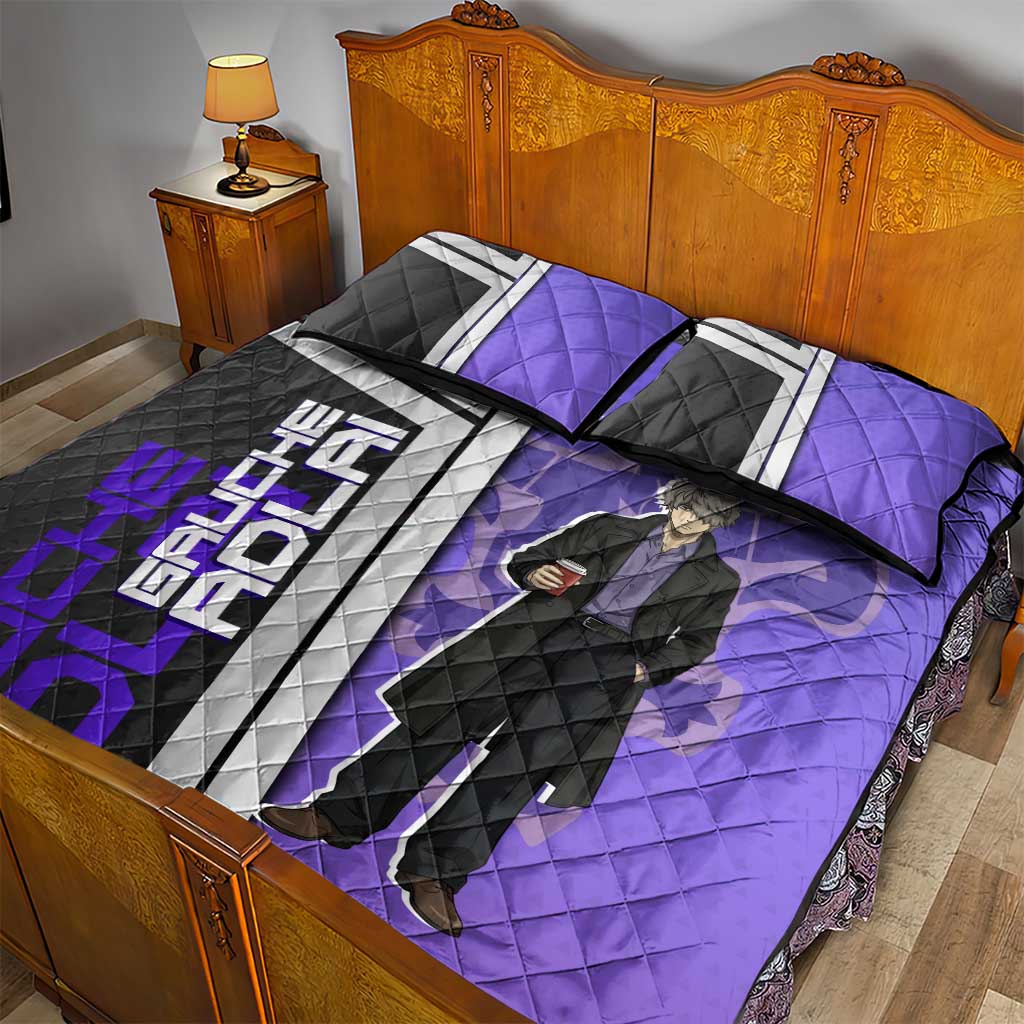 Black Clover Gauche Adlai Quilt Bed Set Anime Illustration Style