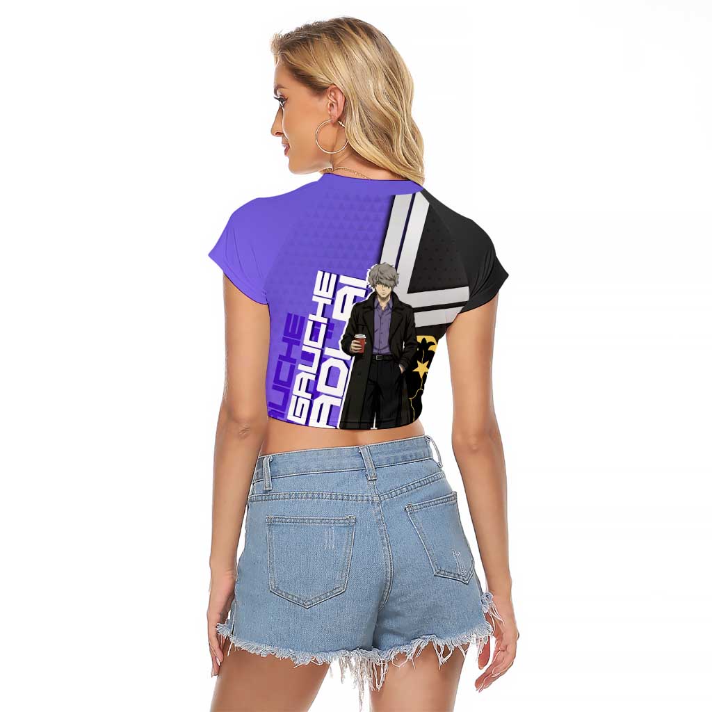 Black Clover Gauche Adlai Raglan Cropped T Shirt Anime Illustration Style