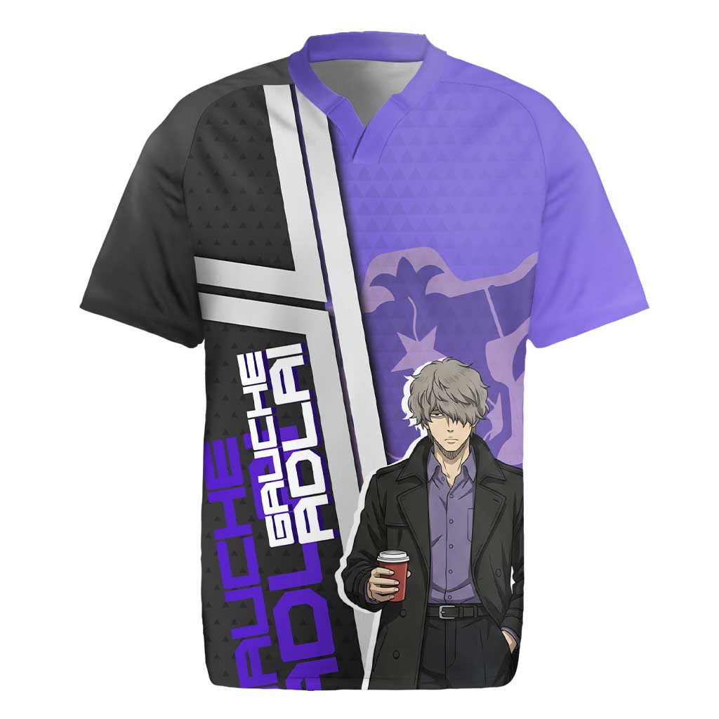 Black Clover Gauche Adlai Rugby Jersey Anime Illustration Style