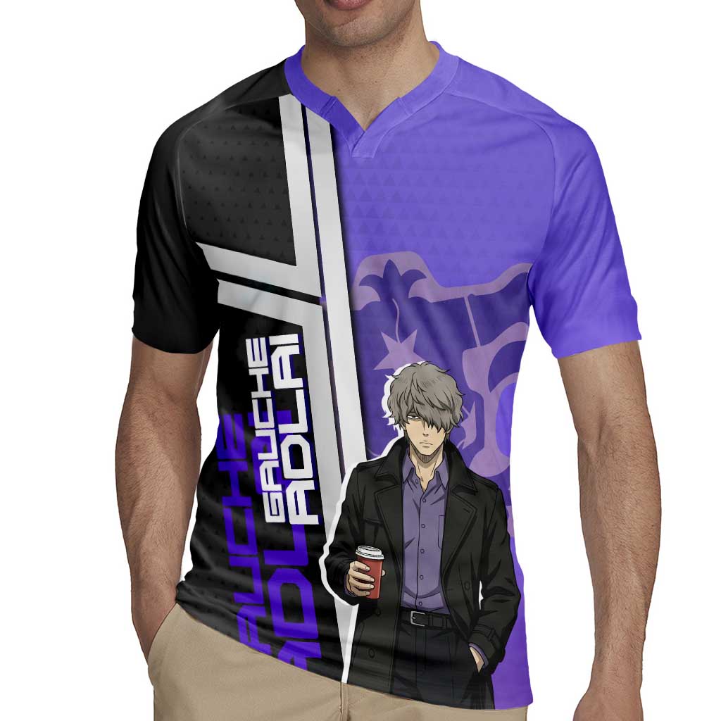 Black Clover Gauche Adlai Rugby Jersey Anime Illustration Style