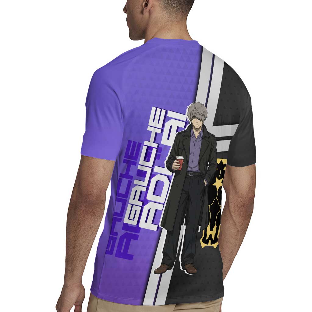 Black Clover Gauche Adlai Rugby Jersey Anime Illustration Style
