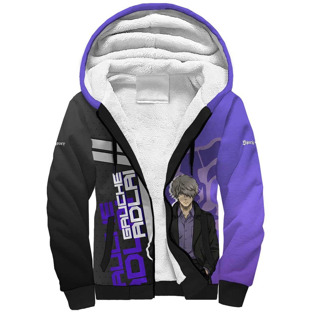 Black Clover Gauche Adlai Sherpa Hoodie Anime Illustration Style