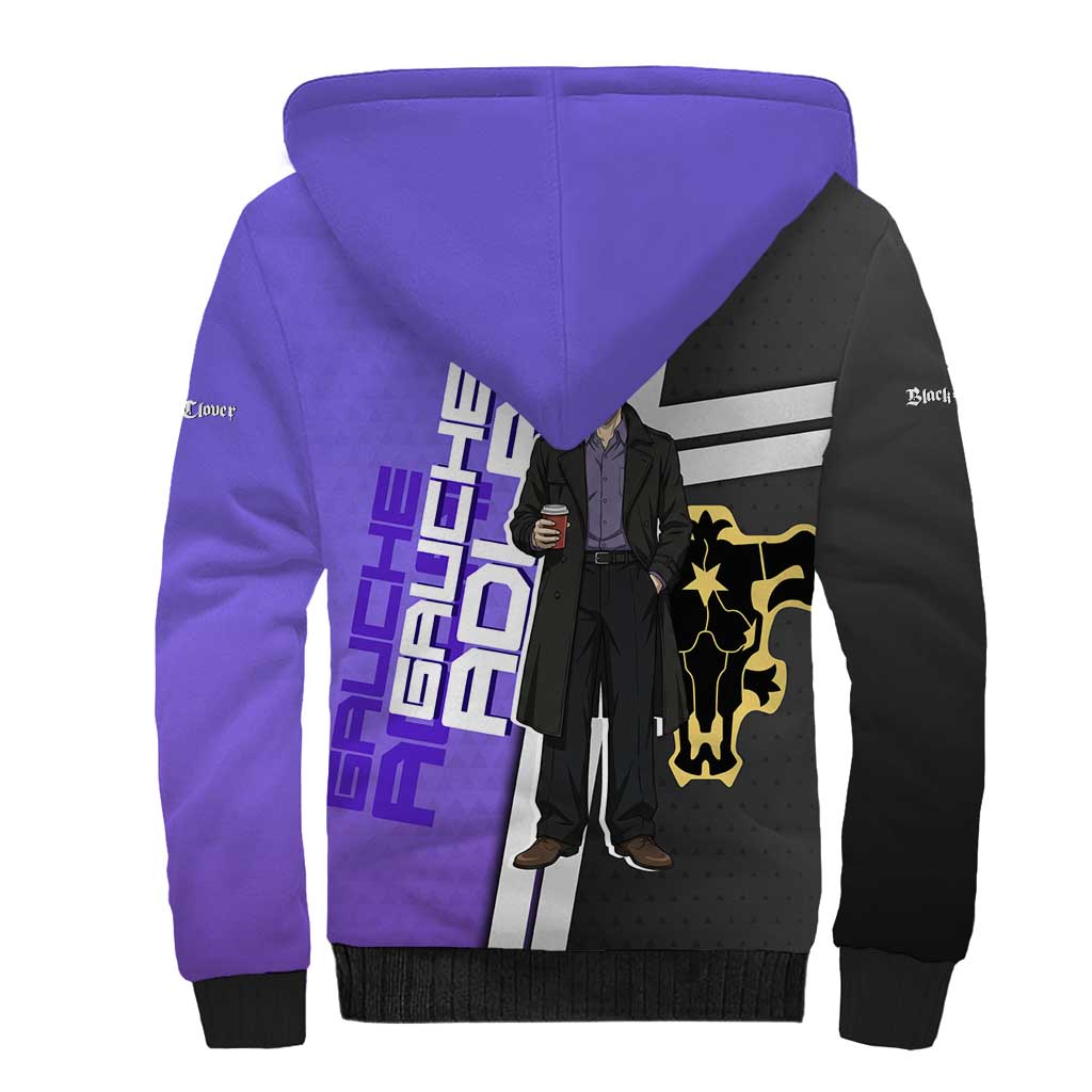 Black Clover Gauche Adlai Sherpa Hoodie Anime Illustration Style