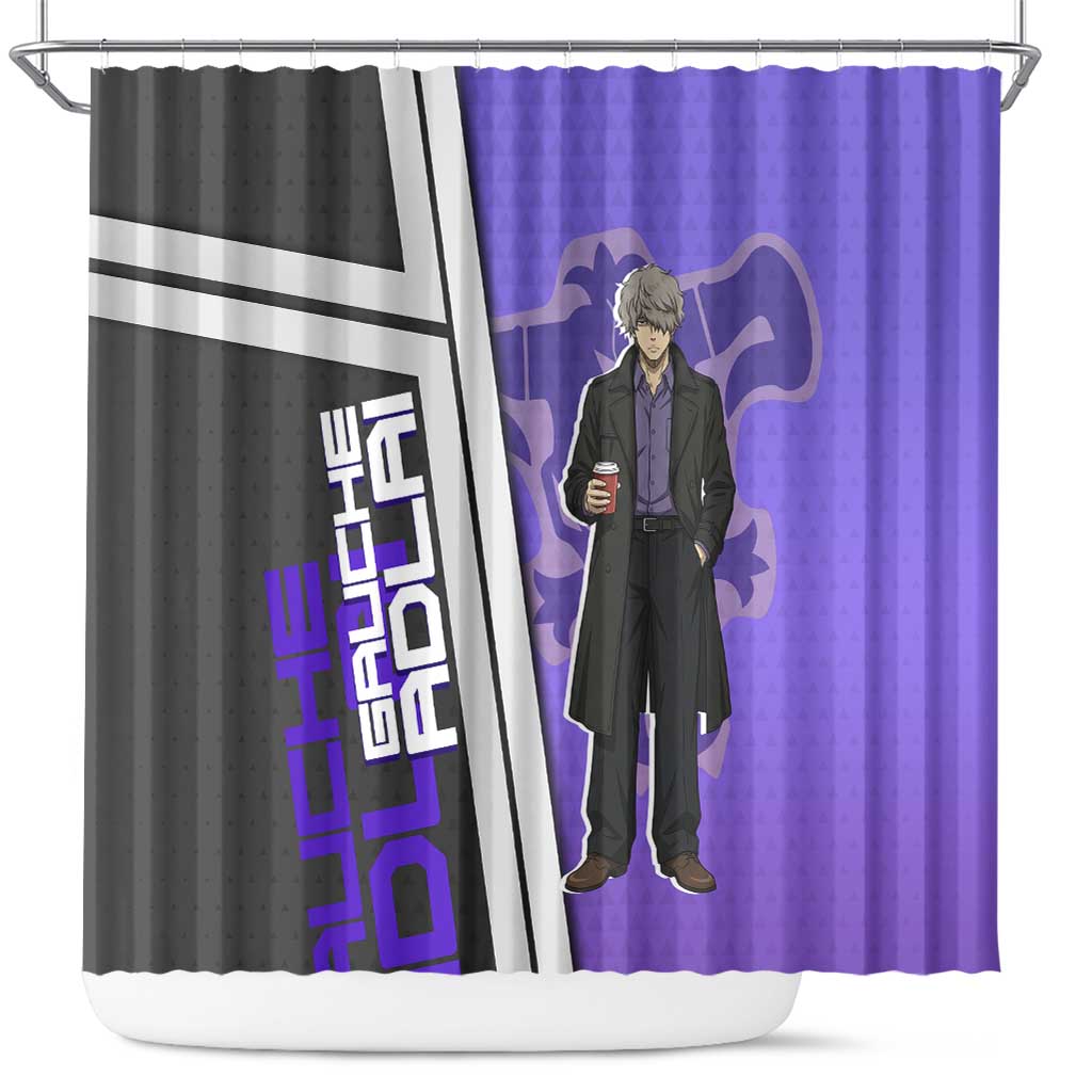Black Clover Gauche Adlai Shower Curtain Anime Illustration Style