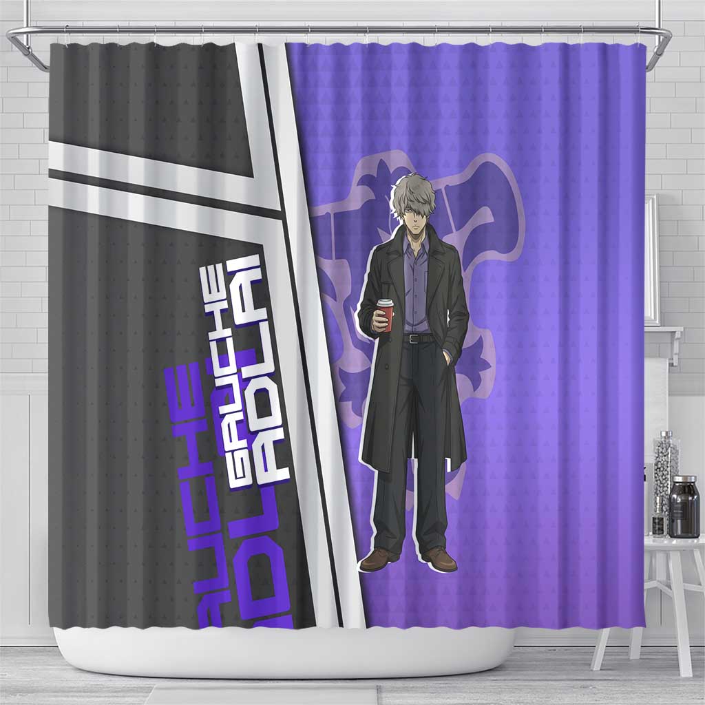 Black Clover Gauche Adlai Shower Curtain Anime Illustration Style