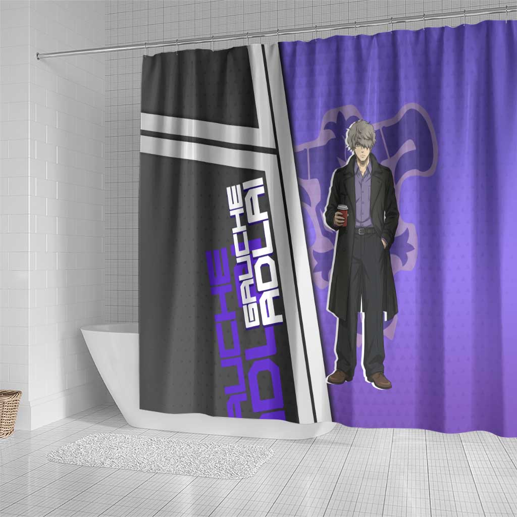 Black Clover Gauche Adlai Shower Curtain Anime Illustration Style