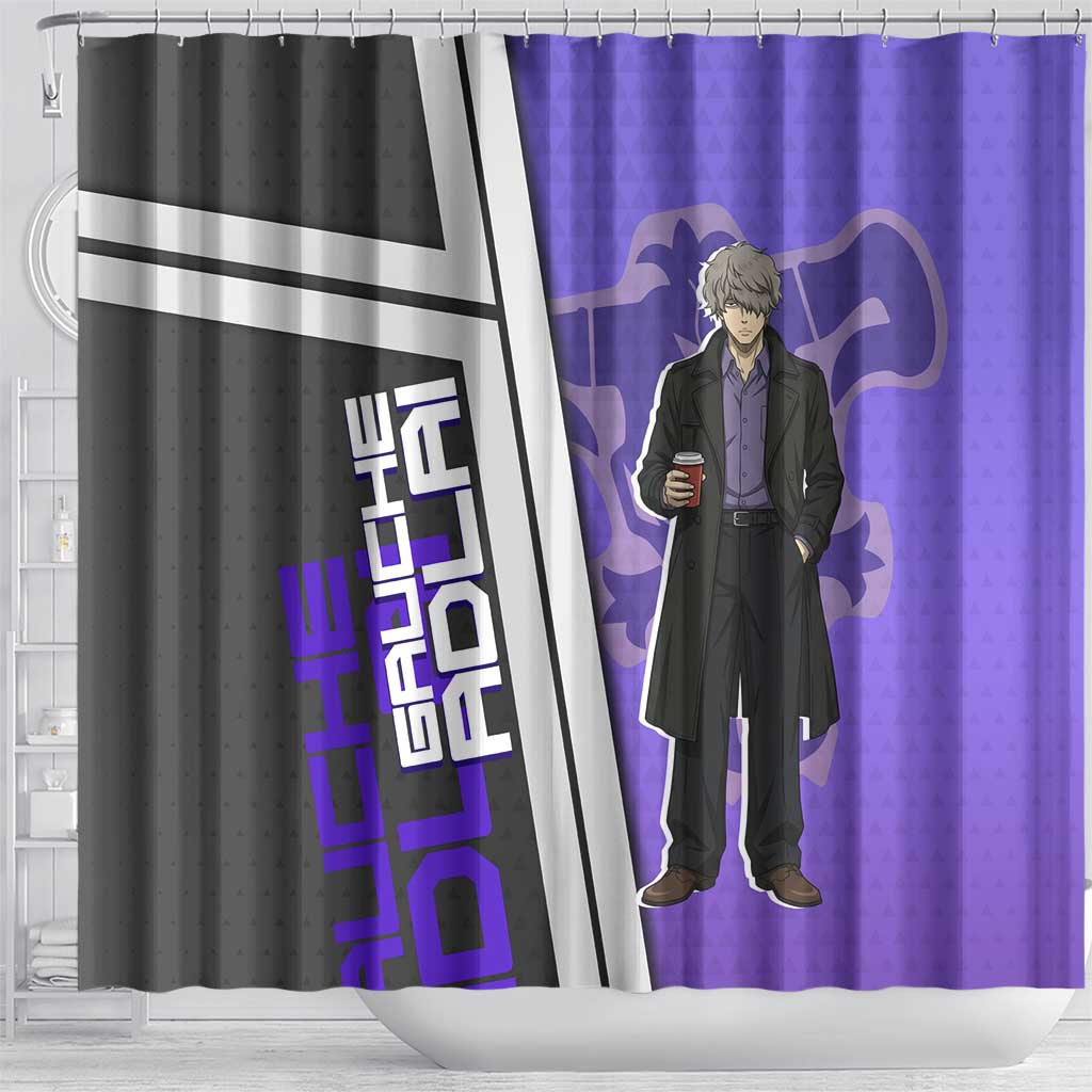 Black Clover Gauche Adlai Shower Curtain Anime Illustration Style