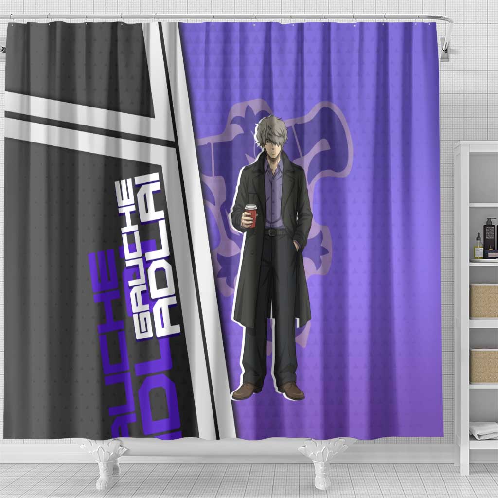 Black Clover Gauche Adlai Shower Curtain Anime Illustration Style