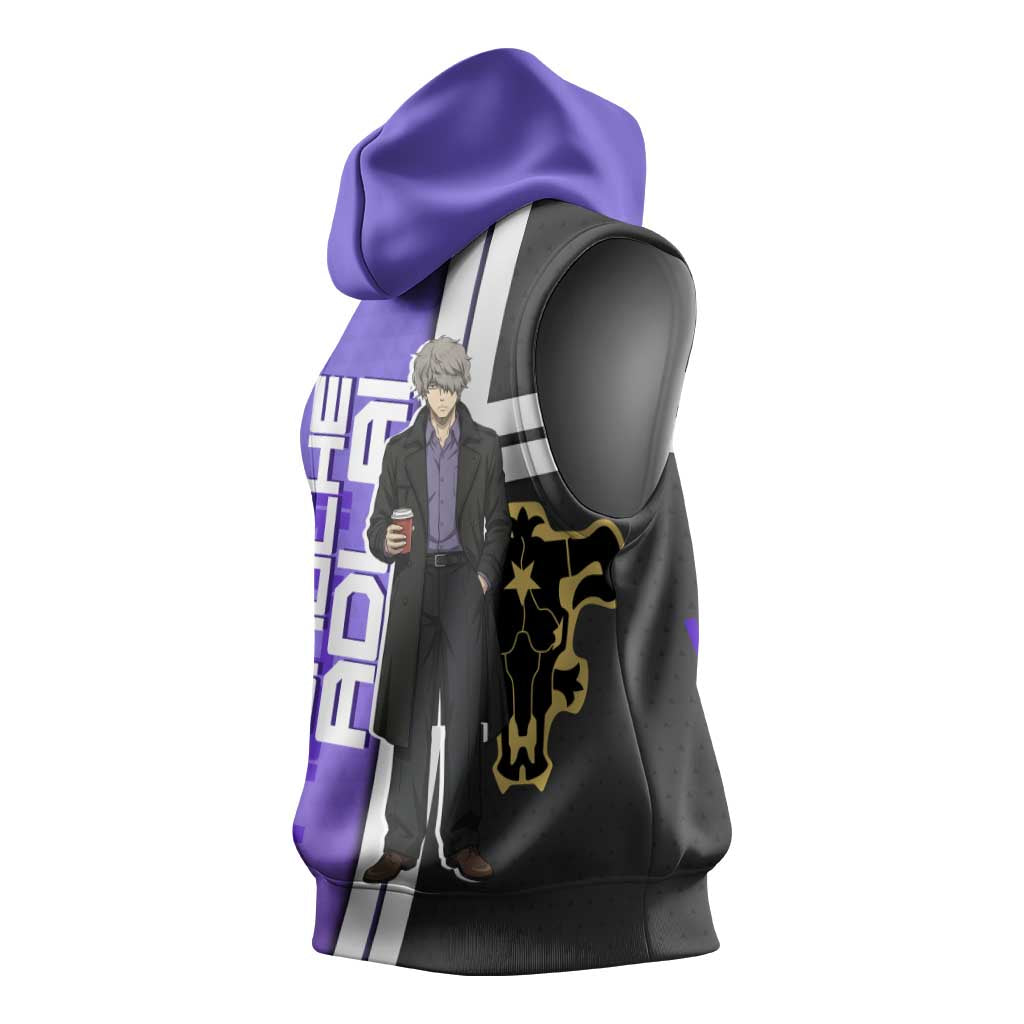 Black Clover Gauche Adlai Sleeveless Hoodie Anime Illustration Style