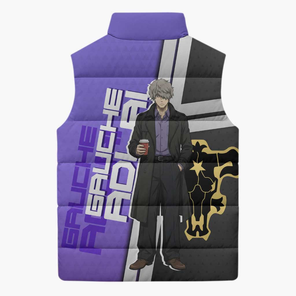 Black Clover Gauche Adlai Sleeveless Puffer Jacket Anime Illustration Style