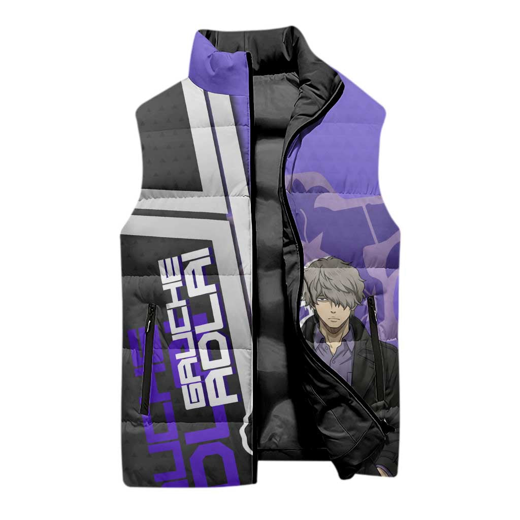 Black Clover Gauche Adlai Sleeveless Puffer Jacket Anime Illustration Style