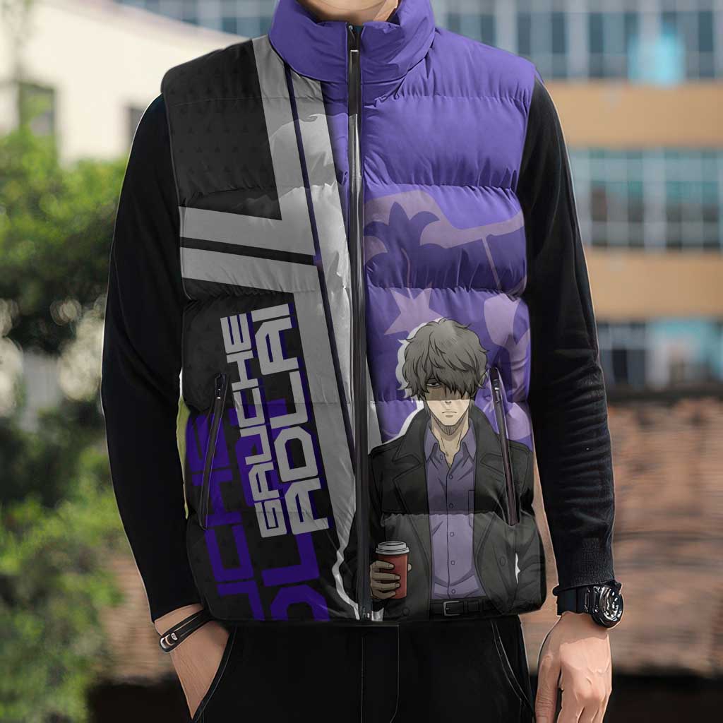 Black Clover Gauche Adlai Sleeveless Puffer Jacket Anime Illustration Style