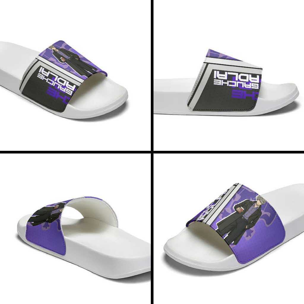 Black Clover Gauche Adlai Slide Sandals Anime Illustration Style