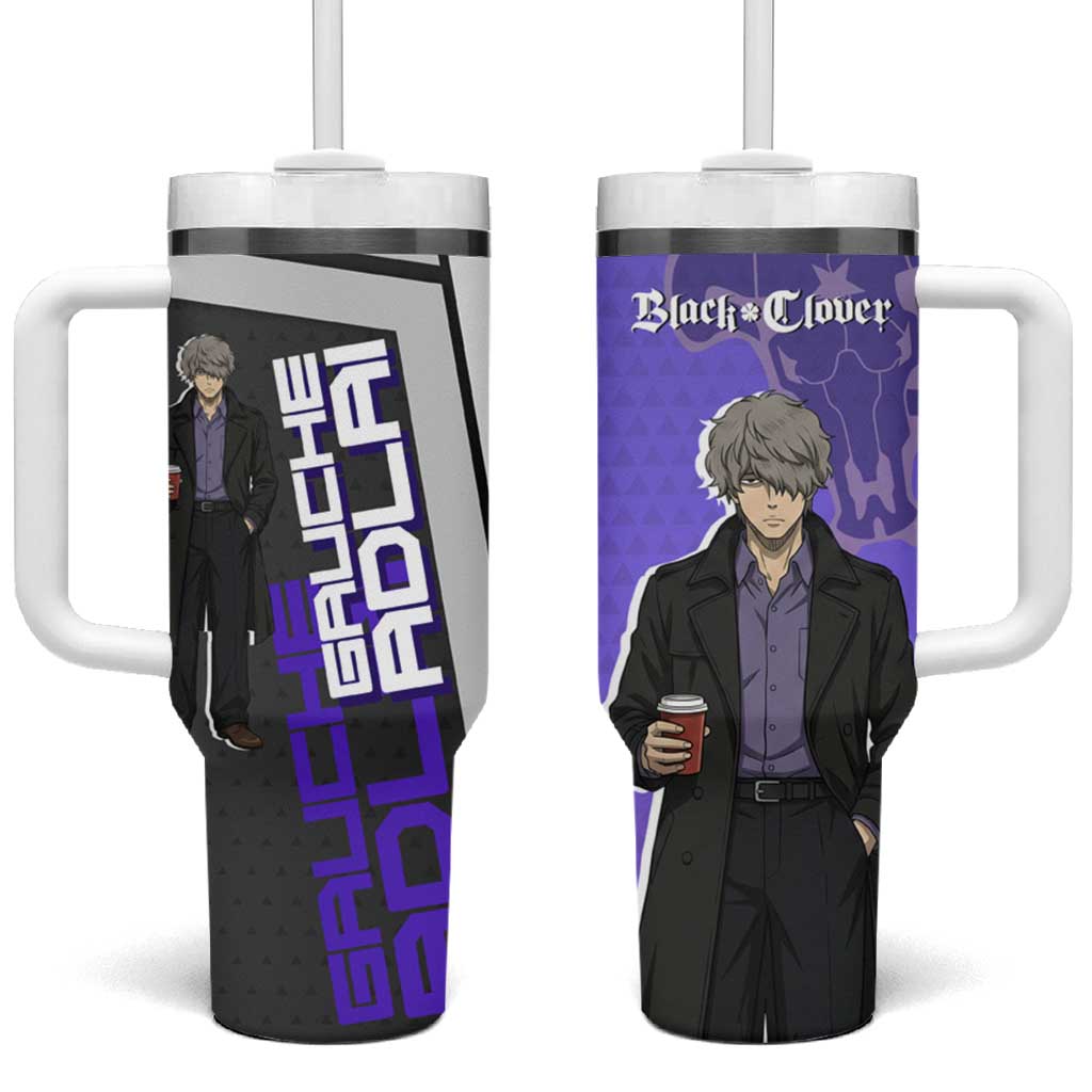 Black Clover Gauche Adlai Tumbler With Handle Anime Illustration Style