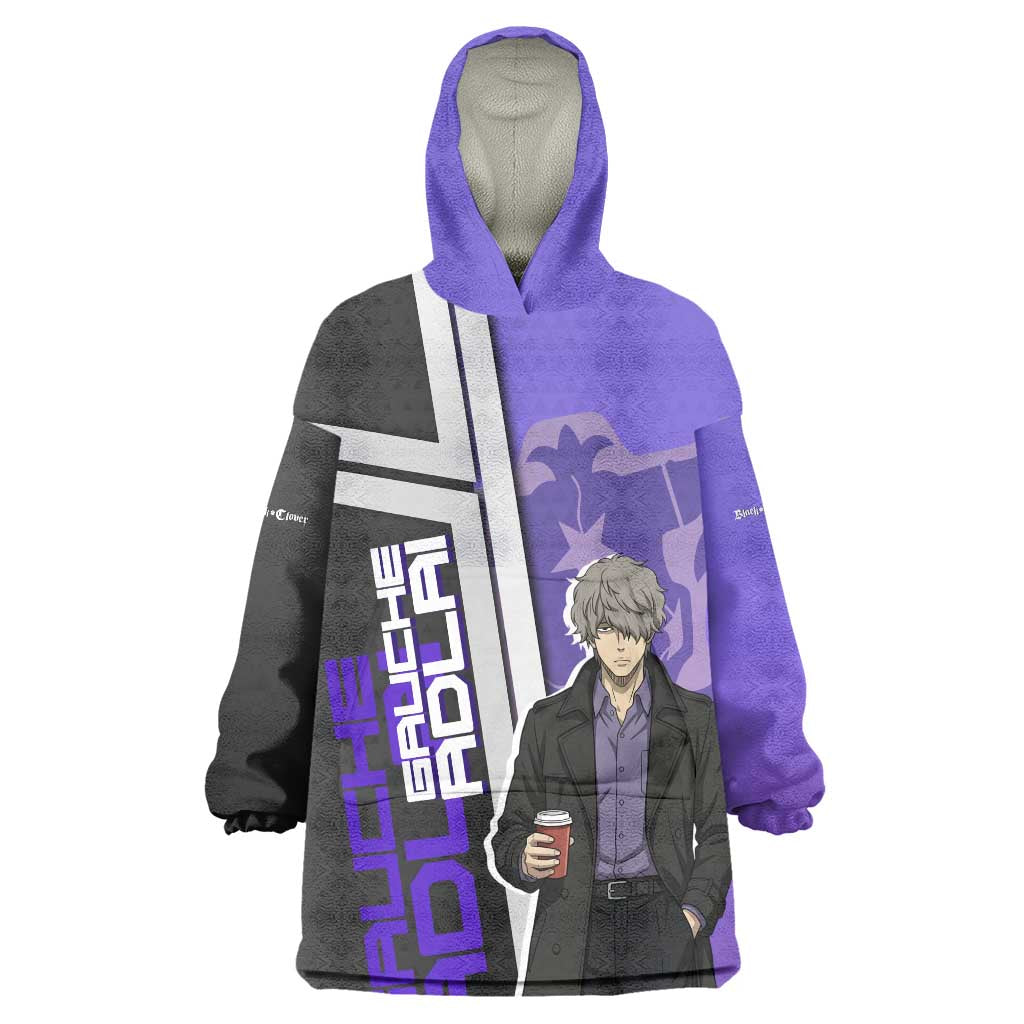 Black Clover Gauche Adlai Wearable Blanket Hoodie Anime Illustration Style
